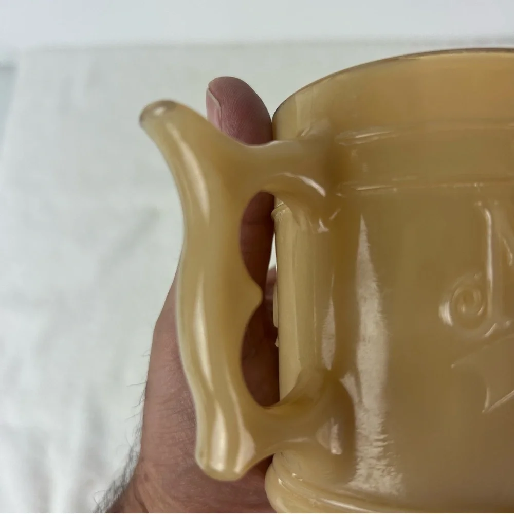 VTG '1983' WHATABURGER Glass Buffalo Nickel Indian Head Nickel Coffee Mug